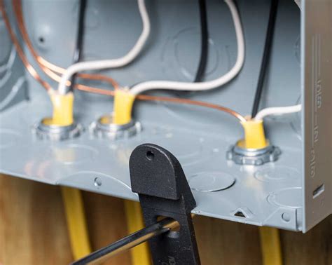 electrical box knockout fittings|open knockouts in electrical panels.